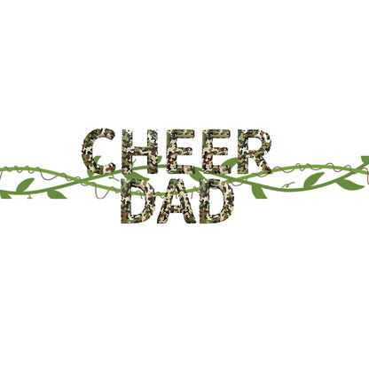 CHUMBLERS 20 Oz Stainless Steel Tumblers Cheer Dad Camo