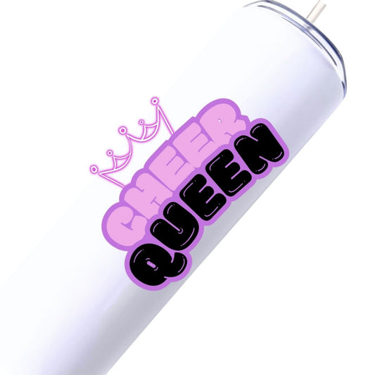 CHUMBLERS 20 Oz Stainless Steel Tumblers Cheer Queen