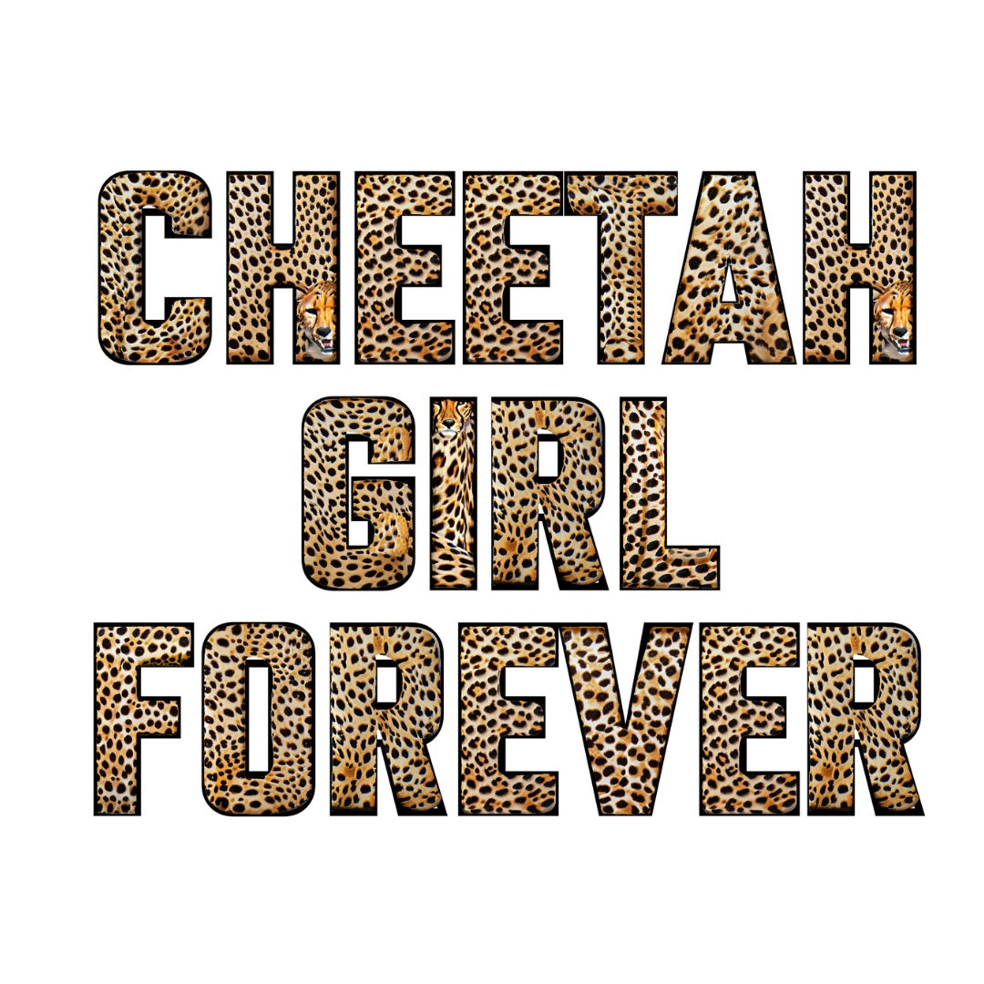 CHUMBLERS 30 Oz Stainless Steel Tumbler with Handle Cheetah Girl Forever