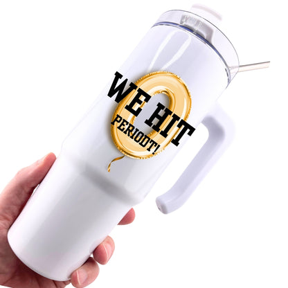 CHUMBLERS 30 Oz Stainless Steel Tumbler with Handle Hit Zero Periodt